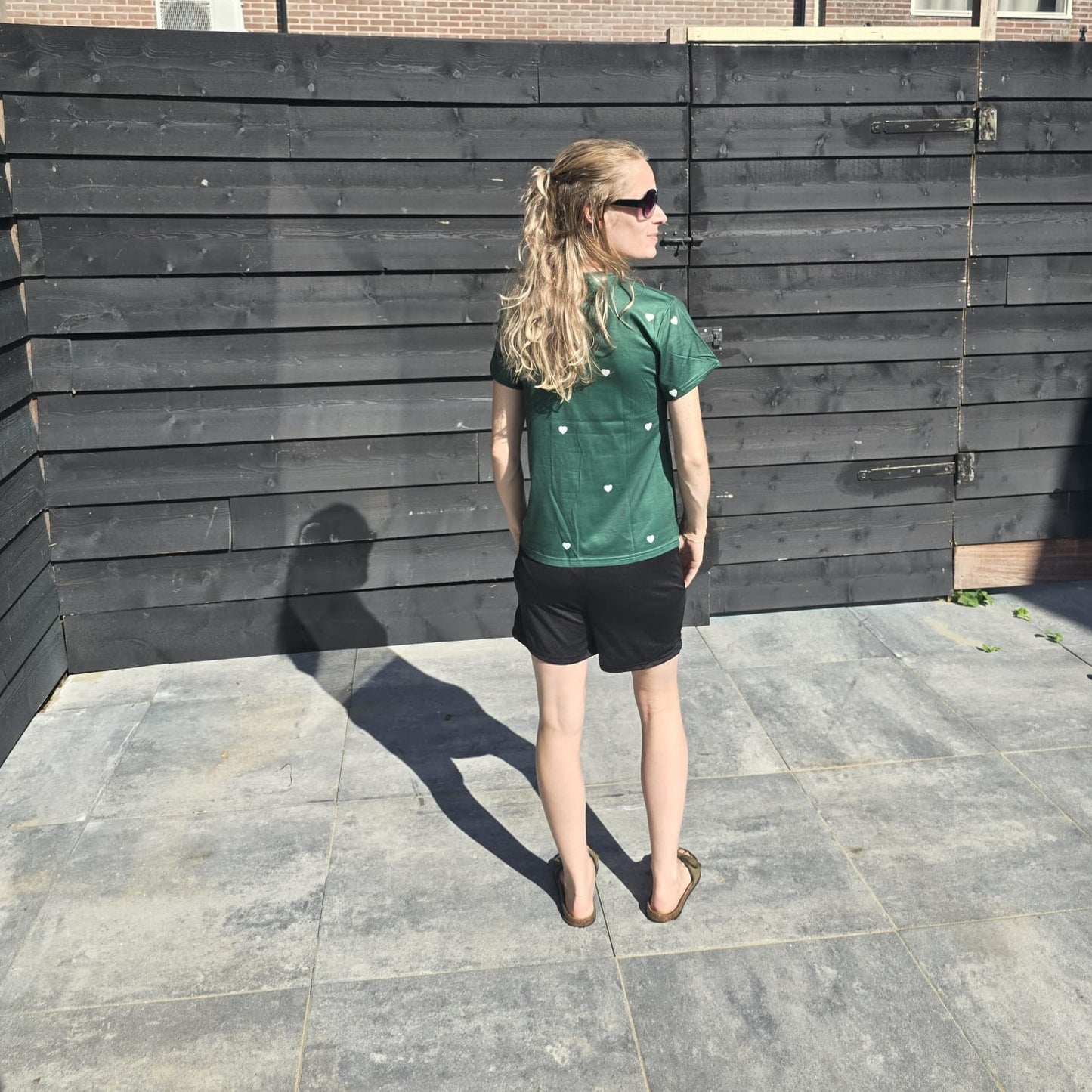 Zwarte short met elastische taille & zakken