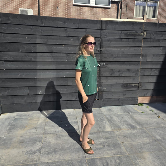 Zwarte short met elastische taille & zakken